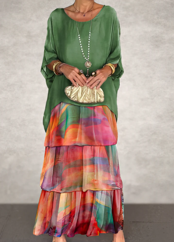 Quivira™ Elegant Maxi Dress for Women with Light Fall