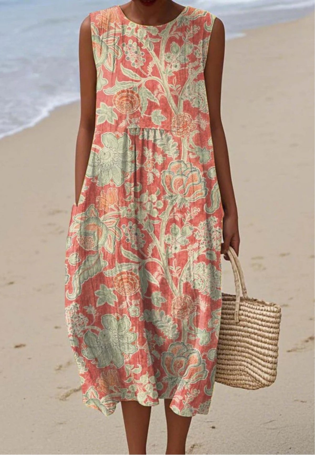 Javiera | Vintage Floral Print Dress