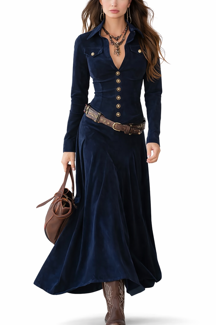 Valéria™ Wide Gabardine with Belt Effect