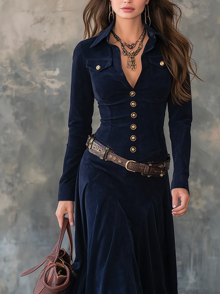 Valéria™ Wide Gabardine with Belt Effect