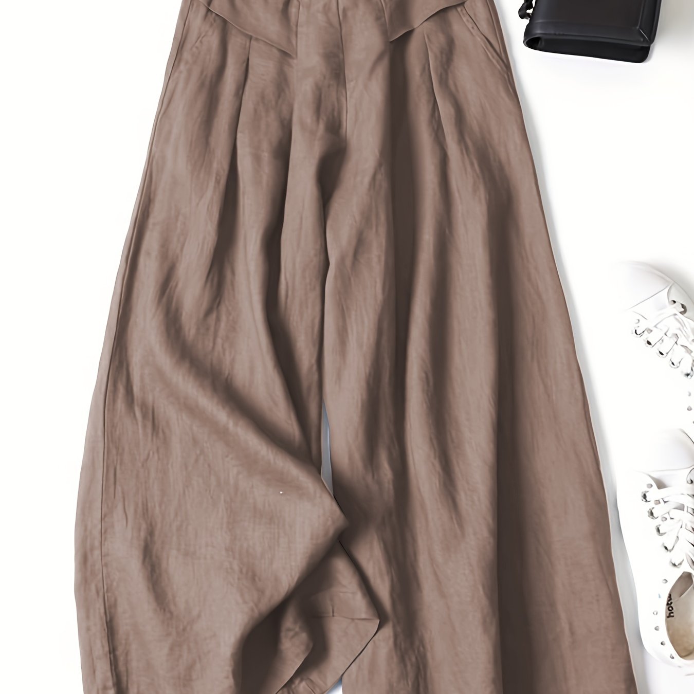 Brisae™ Vintage Style Wide Leg Linen Pants