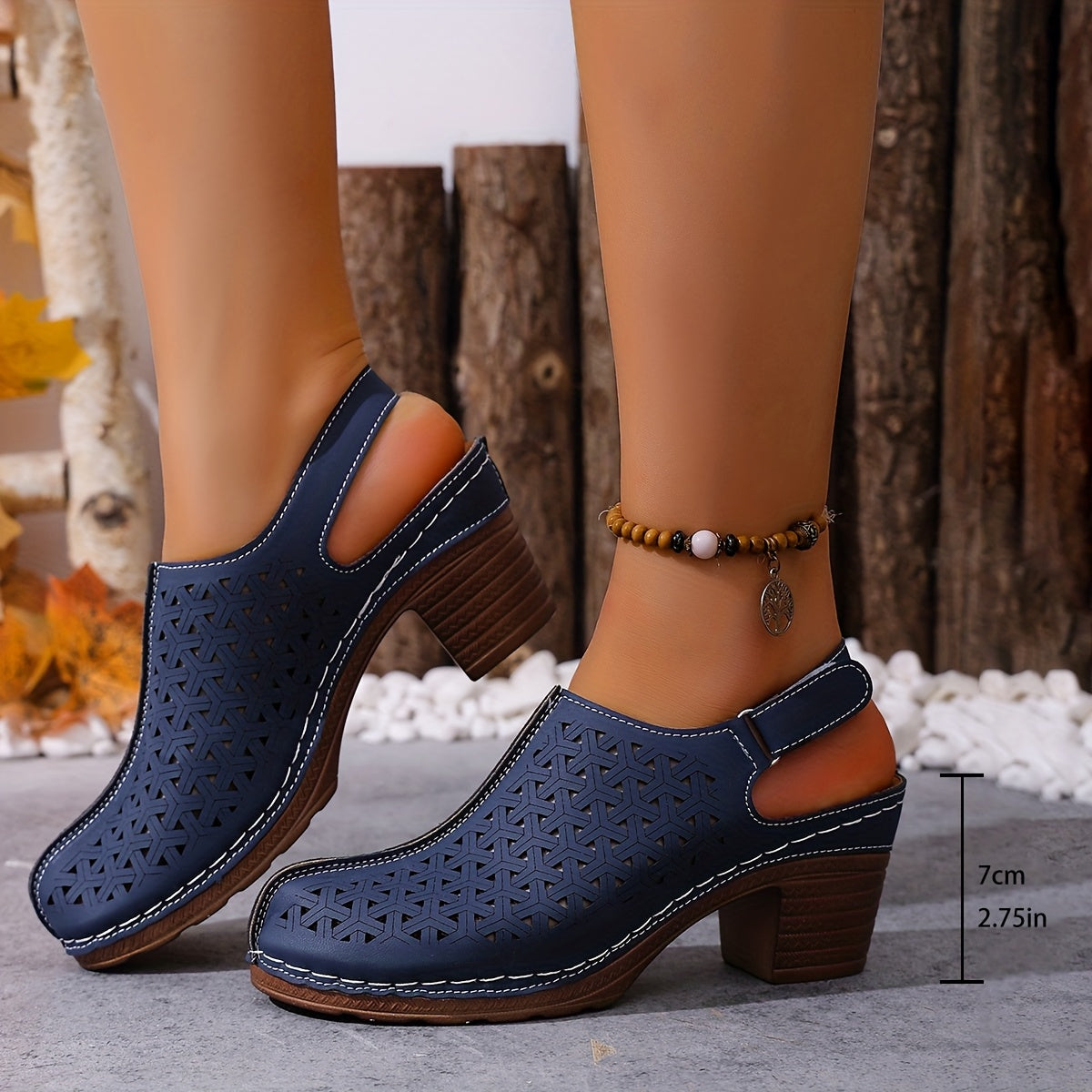 Korae | Heeled Sandals with Adjustable Straps and Cut-Out Design