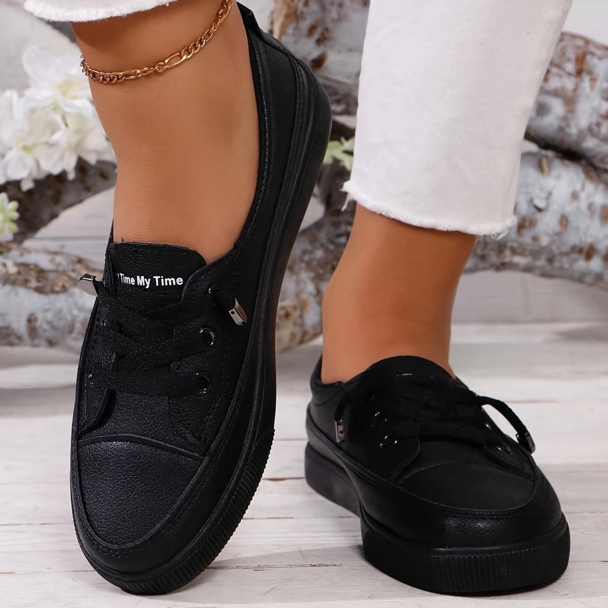 Dovella | White Orthopedic Shoes for Women with Laces and Soft Insole