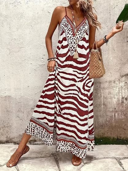 Rowan | Elegant Printed Nightgown Dress for Women