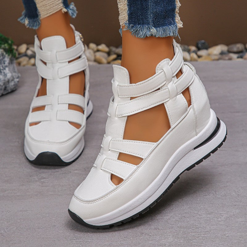 Falira™ Comfortable lightweight wedge sandals with side zipper