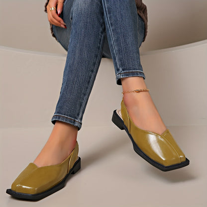 Darya™ Elegant Chunky Heel Sandals with Square Toe