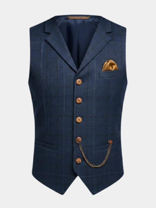 Talvex™ Elegant Men’s Fabric Vest in Classic Style