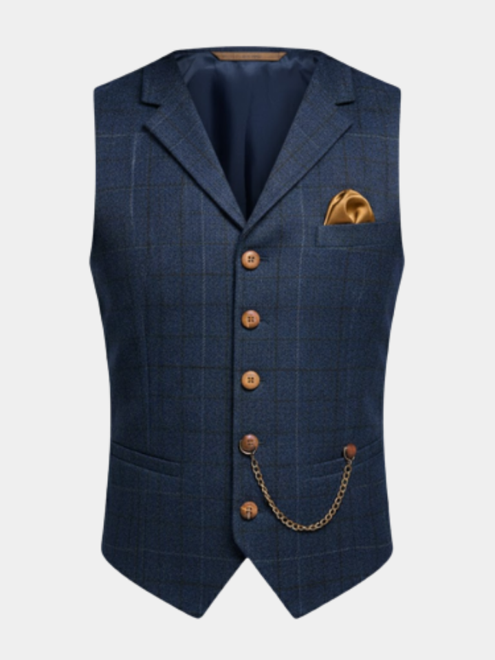 Talvex™ Elegant Men’s Fabric Vest in Classic Style