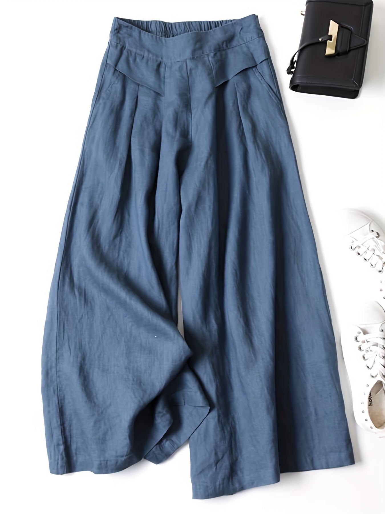 Brisae™ Vintage Style Wide Leg Linen Pants