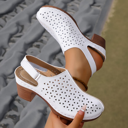 Korae | Heeled Sandals with Adjustable Straps and Cut-Out Design