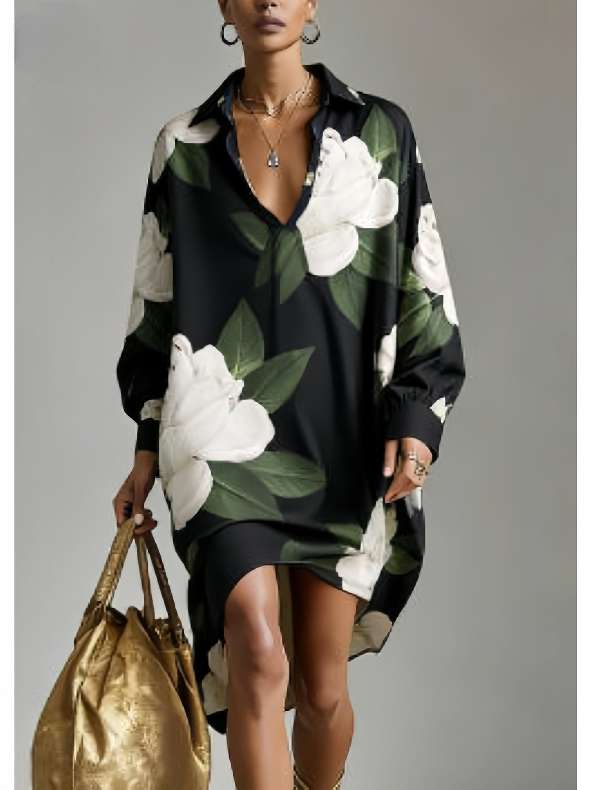 Madison | French Style Printed Blouse with Relaxed Cut and Casual Elegance