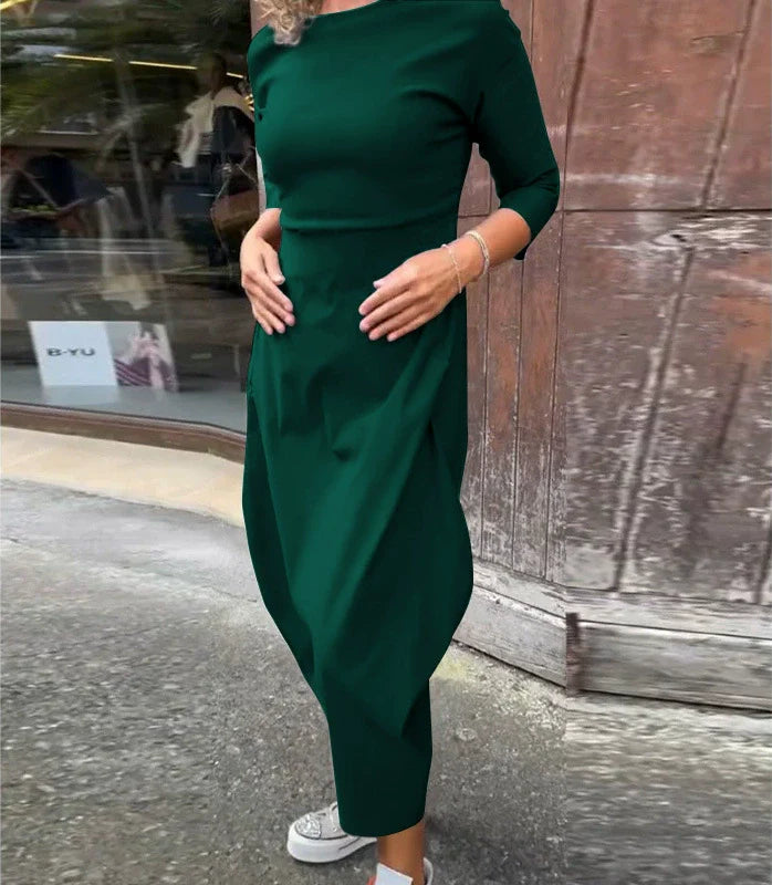 Caelune™ Elegant and Simple Dress with Pockets for Women