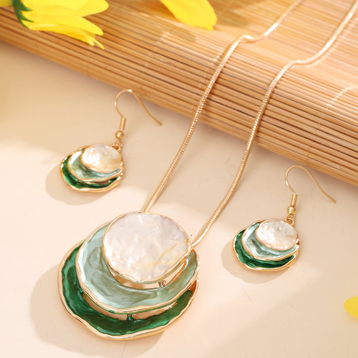 Vedae™ Elegant Flower Earrings with Gold Finish and Pearl