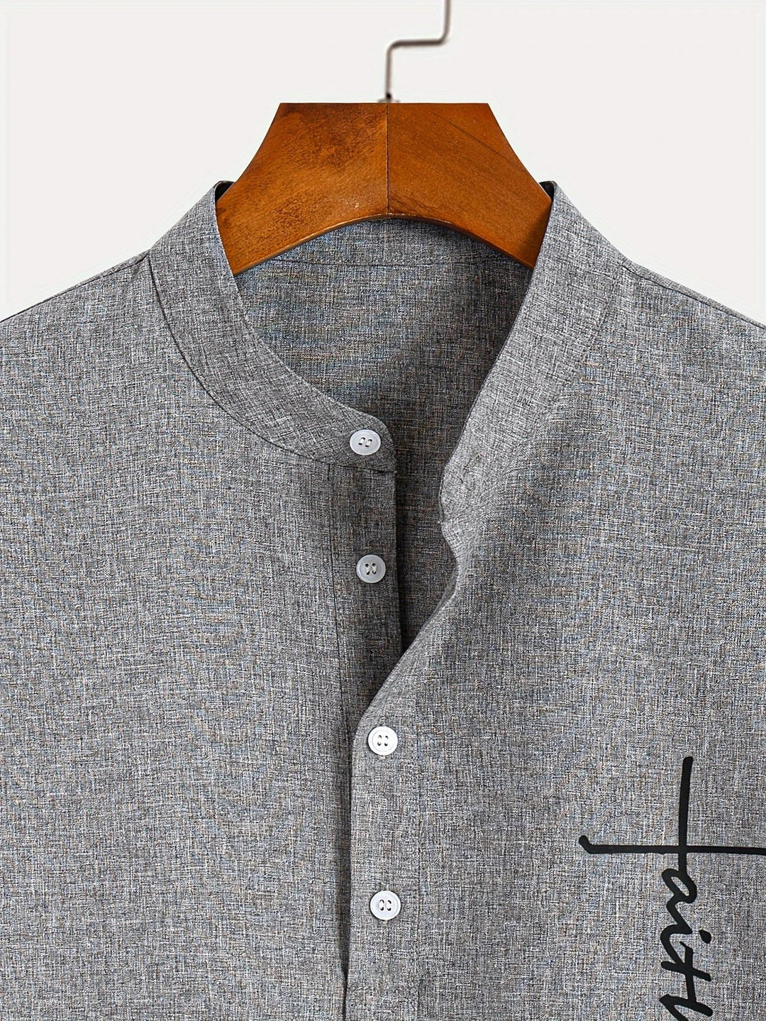 Hayes™ Elegant Short Sleeve High Collar Shirt