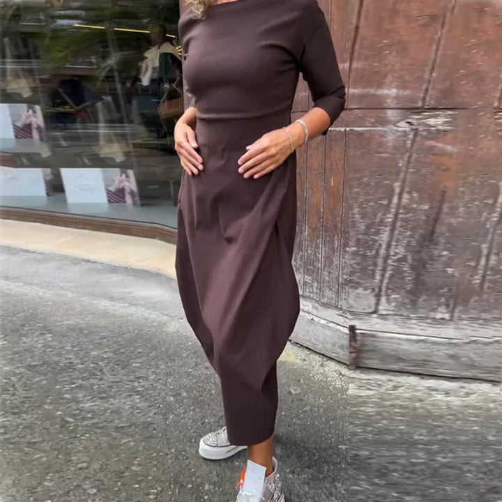 Caelune™ Elegant and Simple Dress with Pockets for Women