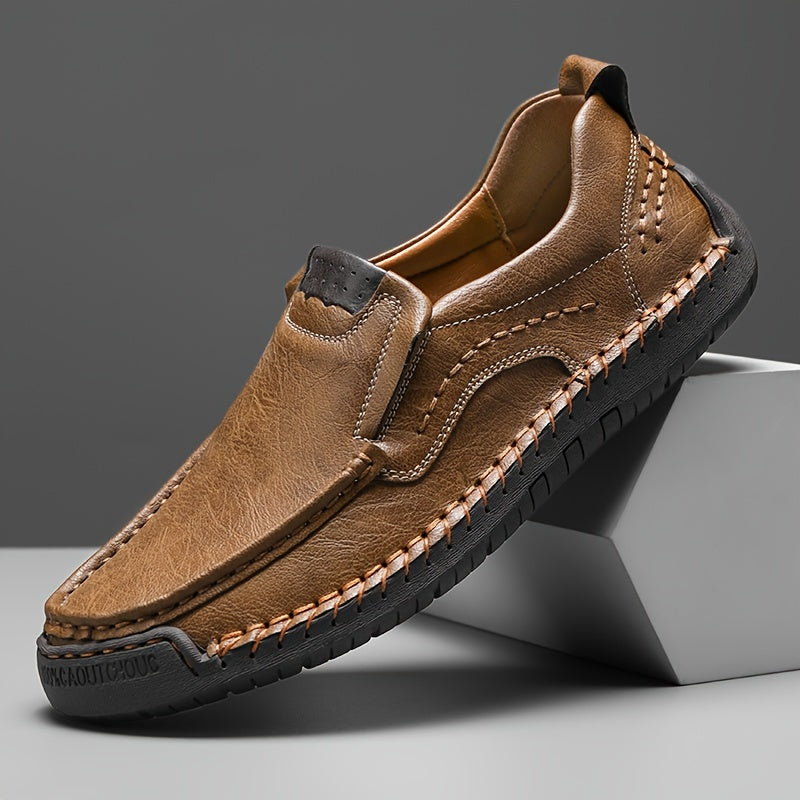Zorvik | British Men's Loafers with Hand-Stitched Seams and Non-Slip Sole