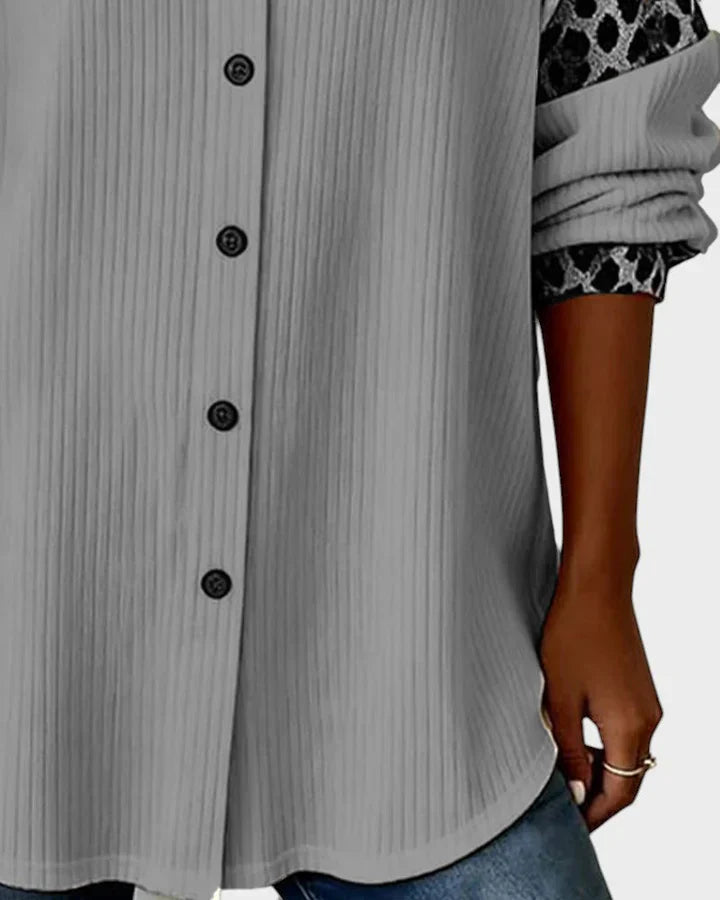 Serenova™ Relaxed Blouse with Contrasting Details
