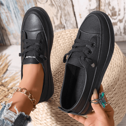 Dovella | White Orthopedic Shoes for Women with Laces and Soft Insole