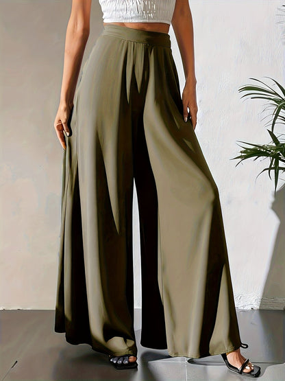 Tuvenyx | Wide-Leg Pants with Elastic Waist and Fluid Fall