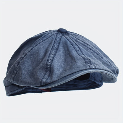 Kavento™ Vintage Octagonal Cotton Cap with Classic Visor