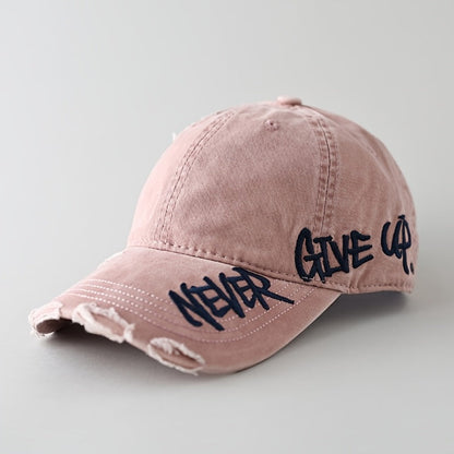 Veltrano | Never Give Up Distressed Cap