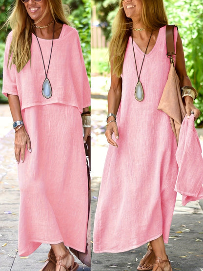 Eleanor | Summer Dress Set with Sleeveless Top and Dress