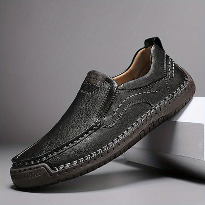 Zorvik | British Men's Loafers with Hand-Stitched Seams and Non-Slip Sole