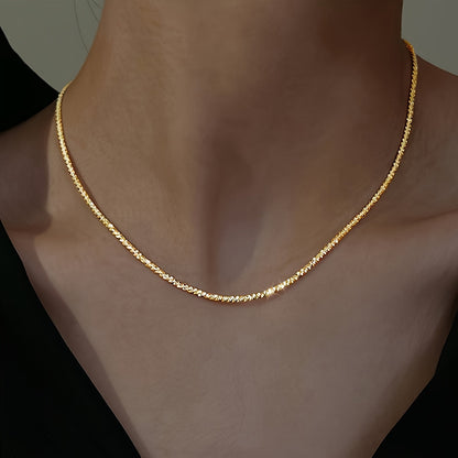 Violet | Minimalist and Shiny Stainless Steel Star Necklace