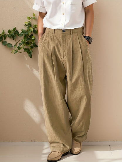 Vruxeth | Men's Straight Pants with Relaxed Fit and Modern Style