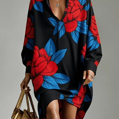 Madison | French Style Printed Blouse with Relaxed Cut and Casual Elegance