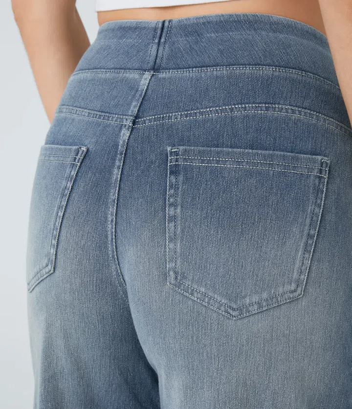 Karellea™ High-Waisted Wide Leg Stretch Jeans