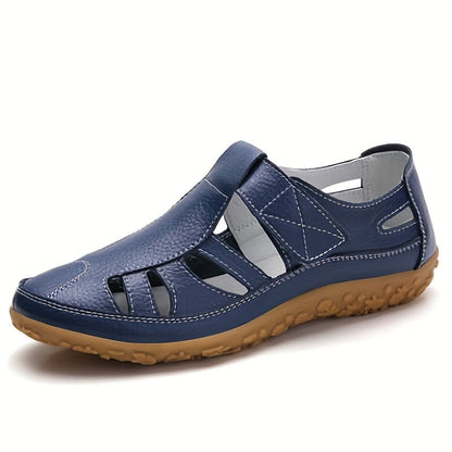 Norah™ Handmade Leather Loafers with Soft Sole and Vintage Design