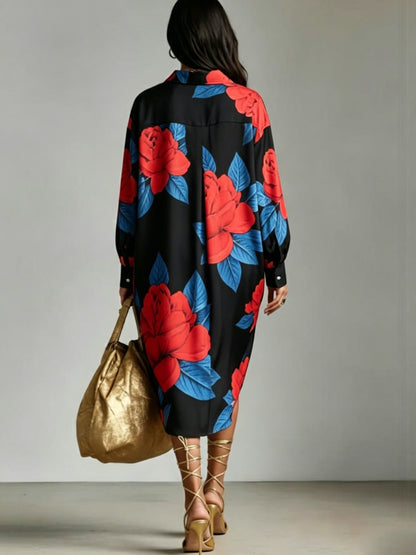 Madison | French Style Printed Blouse with Relaxed Cut and Casual Elegance