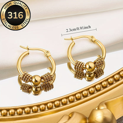 Lucetta | Gold Hoop Earrings with Classic Design and Timeless Elegance