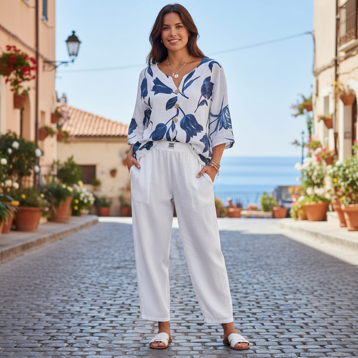 Jolirae™ Elegant Printed Dress with Comfortable Fit and Casual Style