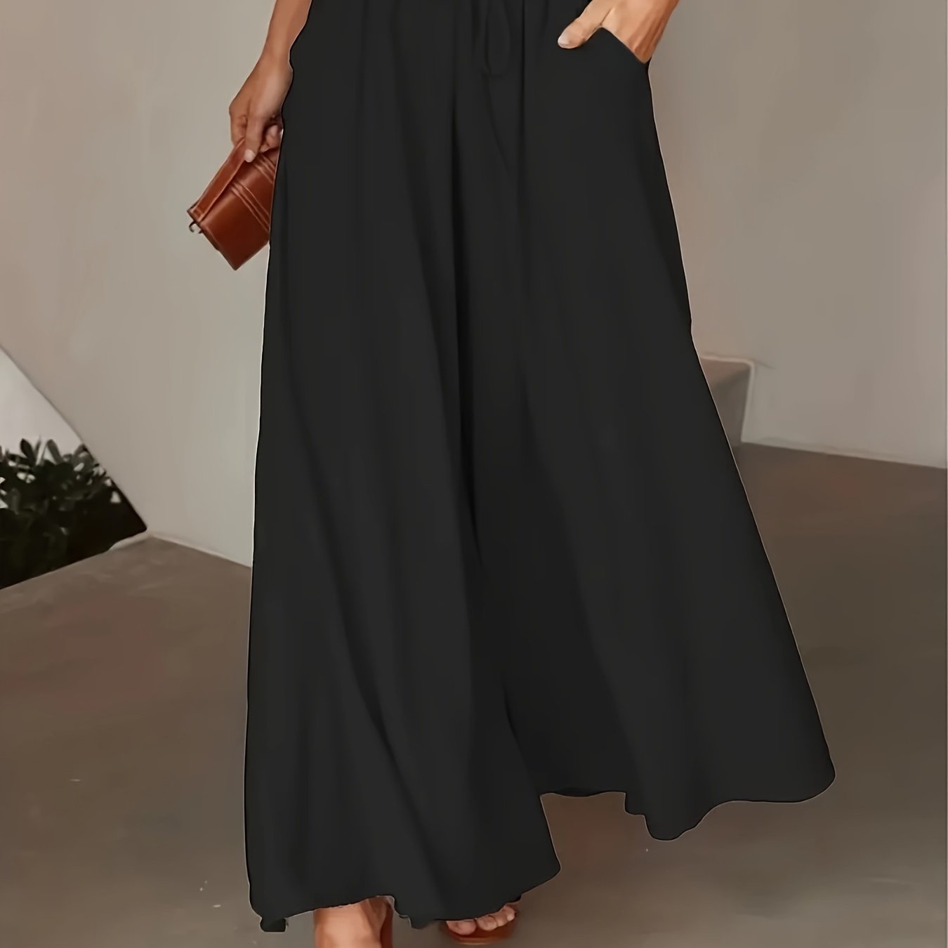 Corae™ Wide Leg Loose Pants with High Waist and Drawstring