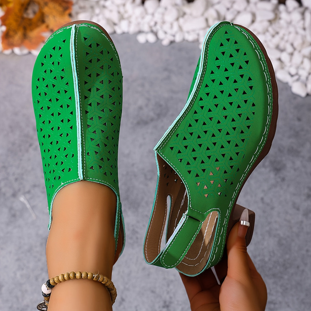 Korae | Heeled Sandals with Adjustable Straps and Cut-Out Design
