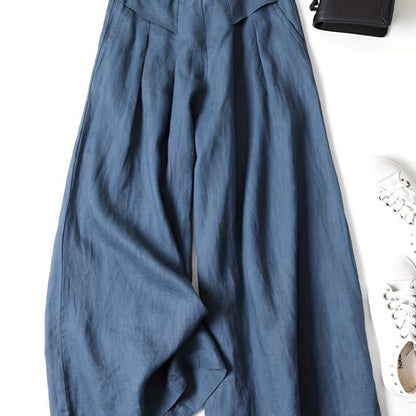 Brisae™ Vintage Style Wide Leg Linen Pants