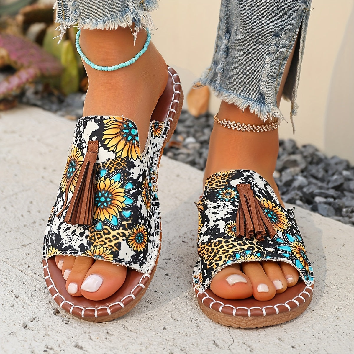 Rosaline | Bohemian Moccasins with Fringes and Artisan Comfort