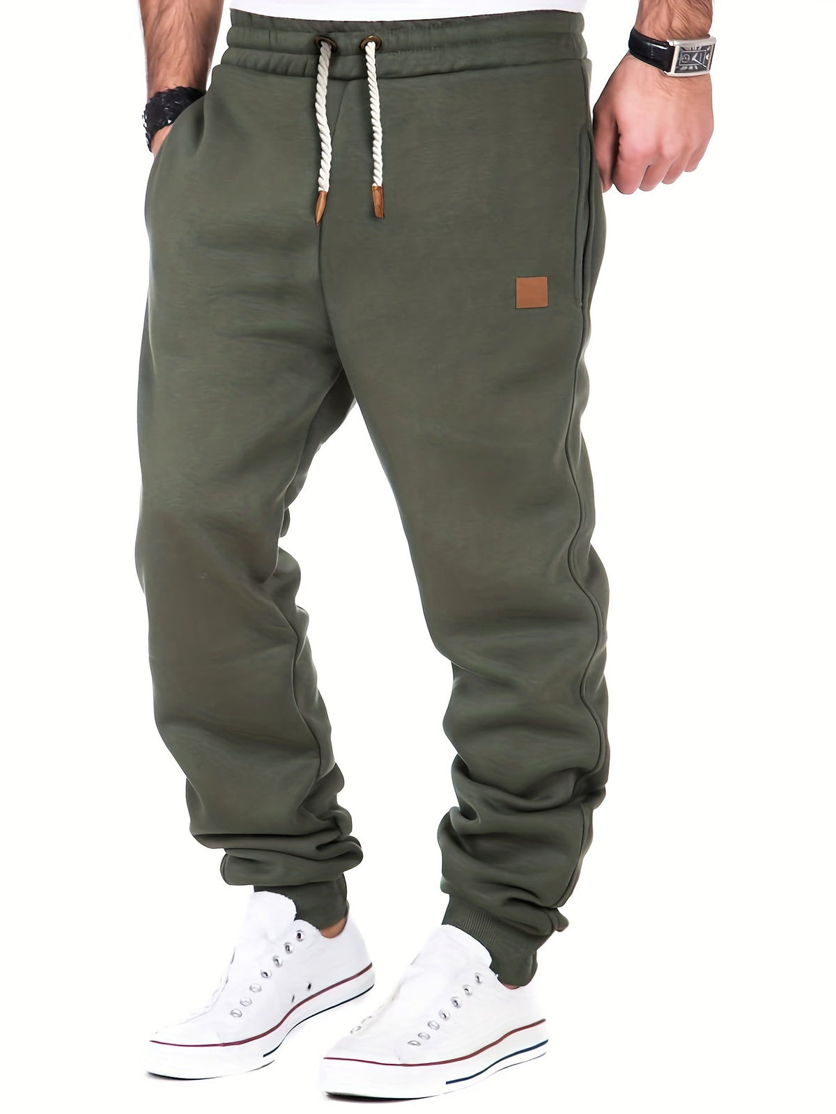 Rovanto | Men's Slim Fit Casual Pants with Adjustable Waist for Fall and Winter