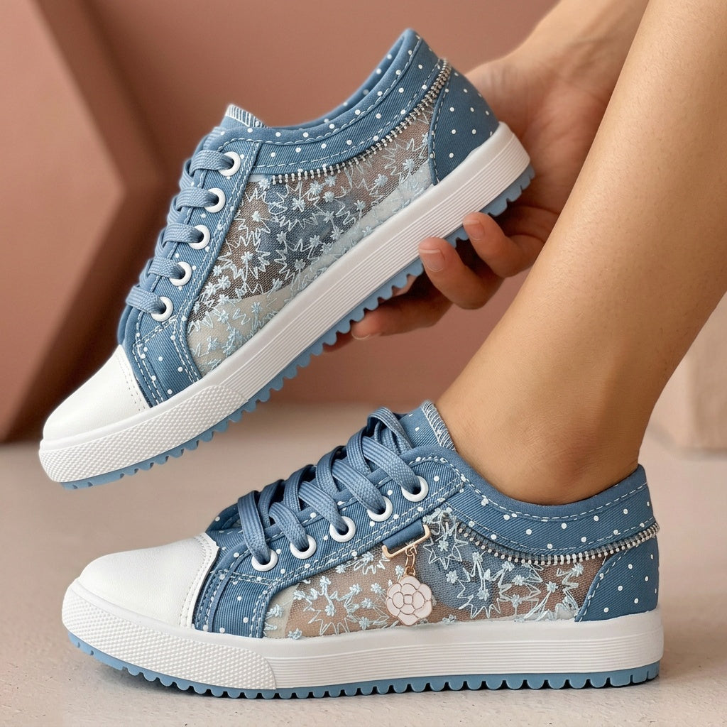 Victoria | Breathable Floral Sneakers with Lightweight Design and Maximum Comfort