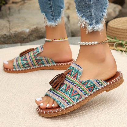 Rosaline | Bohemian Moccasins with Fringes and Artisan Comfort