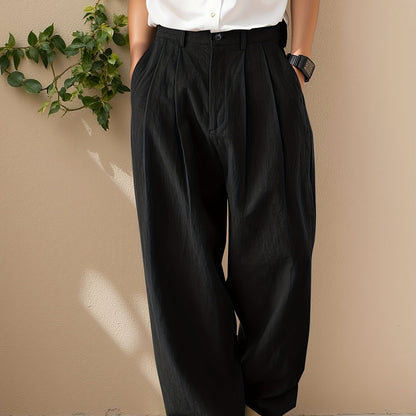 Vruxeth | Men's Straight Pants with Relaxed Fit and Modern Style