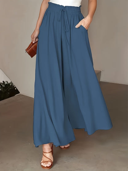 Corae™ Wide Leg Loose Pants with High Waist and Drawstring