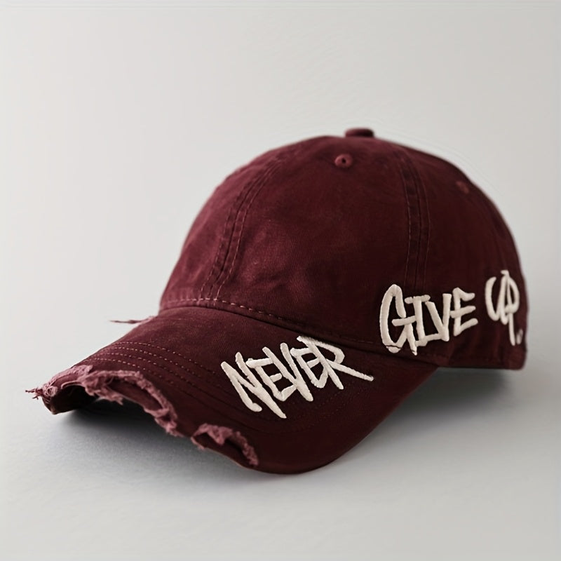 Veltrano | Never Give Up Distressed Cap