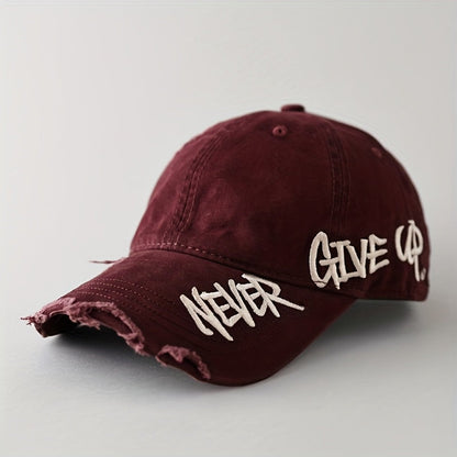 Veltrano | Never Give Up Distressed Cap
