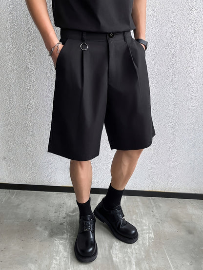 Evoxine | Men's Pleated Shorts with Modern Casual Style