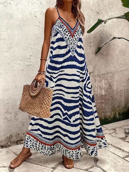 Rowan | Elegant Printed Nightgown Dress for Women