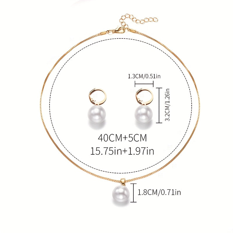 Isara | Jewelry Set with Elegant Pearls and Sophisticated Finish