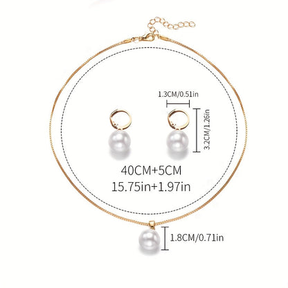 Isara | Jewelry Set with Elegant Pearls and Sophisticated Finish